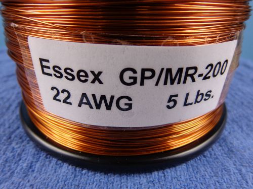 22 AWG...Enameled Magnet Wire.....200c.... 5 lb....22 ga..ESSEX...FREE  SHIPPING