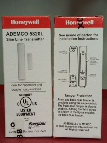 4 Ademco 5820L / Honeywell 5820L Wireless Slimline Contact Transmitters