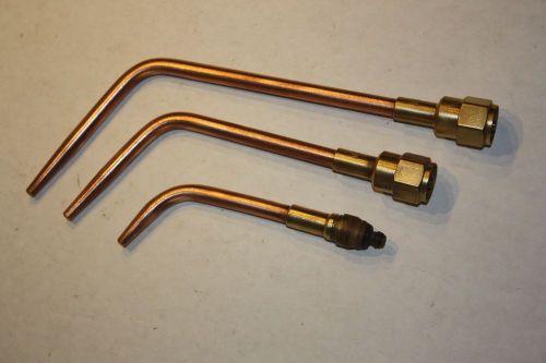 Victor welding tip set for medium (100, 100c, 100fc) torch handle, 3 pcs for sale