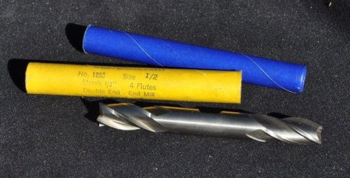 &#034;morse&#034; double end mill 1/2&#034; with 1/2&#034; shank 4 flute for sale