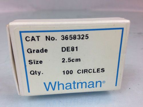 Whatman Grade DE81 Ion Exchange Cellulose Chromatography Paper 2.5cm 100 pack