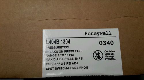 HONEYWELL L404B 1304 PRESSURETROL *NEW IN BOX*