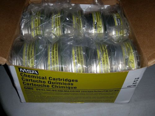 MSA GME 492790 Respirator Chemical Multigas Cartridges. 1 Case