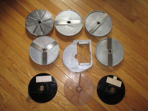 Set of 9  Dito Dean Electrolux  Food Processor  Blades    ( Hobart Robot Coupe)