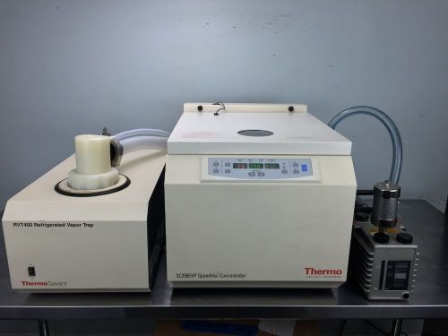 Thermo savant sc250exp speedvac system with cold trap vacuum pump and warranty for sale