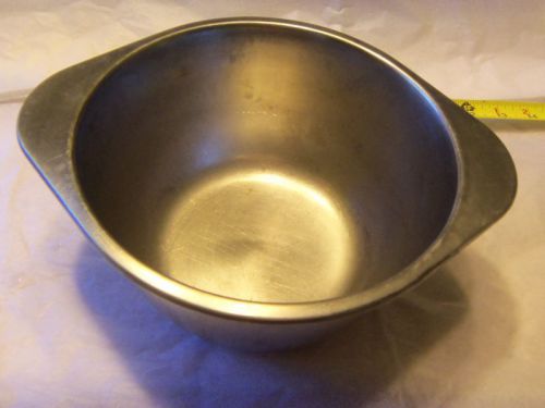 COMMERCIAL 7&#034; round 4&#034; deep STAINLESS STEAM PANS-DELI GOOD USED CONDITION