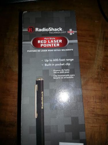 RadioShack Pen-Style Red Laser Pointer with pocket clip &amp; 600&#039; range