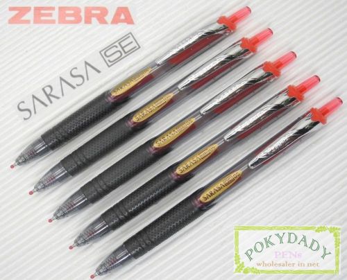 10pc Zebra Sarasa SE JJ30 roller ball pen 0.5mm RED ink