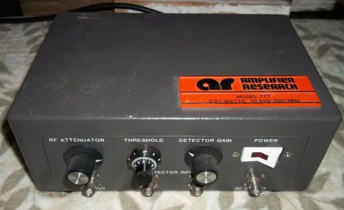 Amplifier research 777 10 khz to 220 mhz, 30 db gain leveling preamplifier for sale