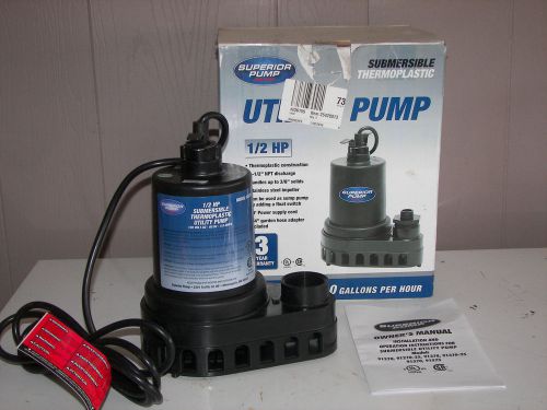 1/2 hp superior submersible pump model 91570 for sale