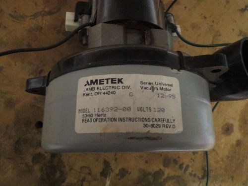 Ametek Lamb Vacuum/bower Motor 120 Volts 116392-00