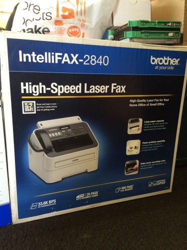 BRAND NEW Brother FAX 2840 IntelliFax-2840  High-Speed Laser FAX Machine