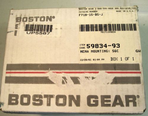 New Boston Worm Gear Speed Reducer F710-15-B5-J 15:1 RATIO 56C