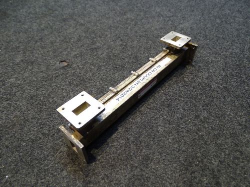 One 10&#034; Waveguide Broad-Wall Directional Coupler  WR75 10-15Ghz 40dB 10dB RF
