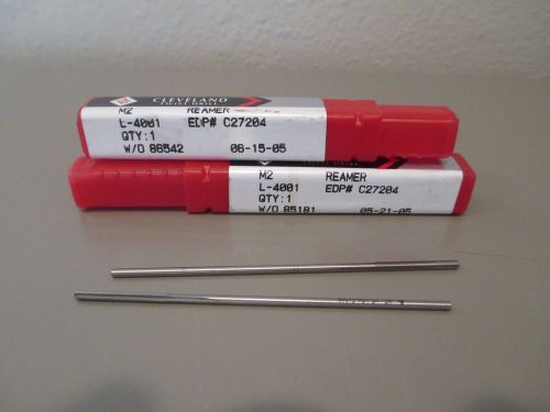 2 new cleveland twist drill m2 l4001 c27204 reamers for sale