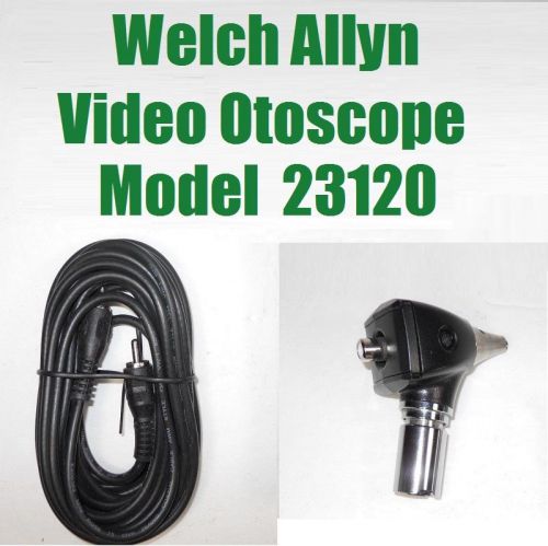 WELCH ALLYN VIDEO OTOSCOPE MODEL 23120 &amp; CABLE INCLUDED AKA COMPACVIDEO OTOSCOPE