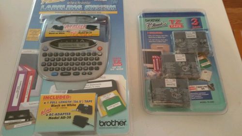 New Brother P Touch Model PT 1750SC Electronic Labeling System W 3 Pack TZ Tape