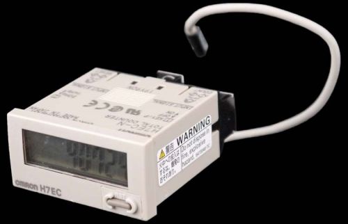 Omron H7EC-N Compact No-Voltage Input 30Hz-1kHz 8-Digit Totalizer Counter #2