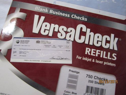 VERSACHECK BUSINESS CHECKS REFILL 750 CHECKS