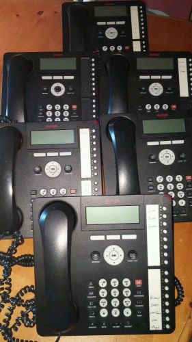 Lot of 6 Avaya 1416 black phones