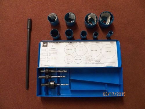 High Speed Steel Maintenance Hole Saw Kit Ideal 35-399 replaced by 35-400 w/more