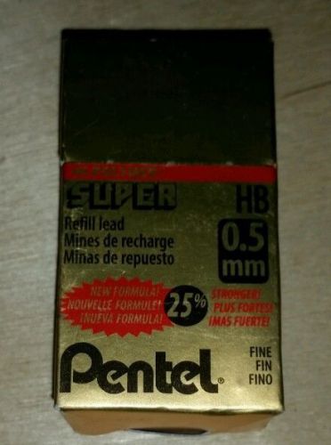 Pentel Hi Polymer Super refill lead .5 mm 12 tubes