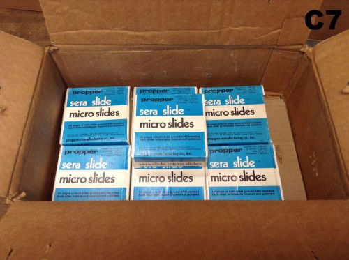 Propper Sera Slide 153101 Microslides Size 3&#034; x 1&#034; 1mm Thick-Lot of 7 Boxes