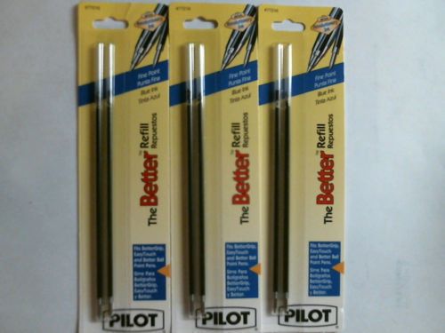 Pilot 77216 Ballpoint Pen Refills 6pk Fine Point Blue Ink The Better Refill