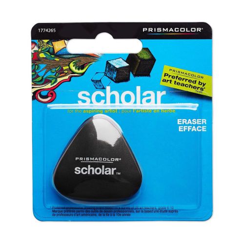 Prismacolor Scholar Eraser, Pencil Triangular Shape Fits Comfortably Latex Free