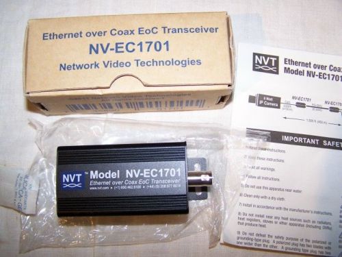 ETHERNET OVER COAX EOC TRANSCEIVER Network Video Technologies NVT NV-EC1701