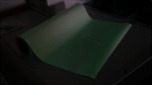 Milky glow in the dark heat transfer vinyl for fabrics t shirts 20&#034; x 2 yards for sale