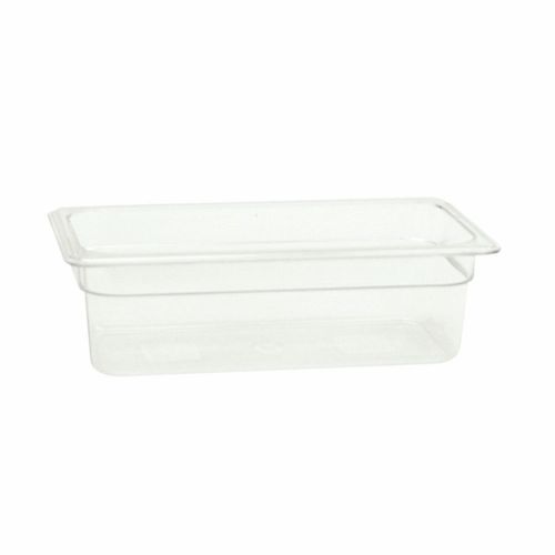 1 PC Ploy Polycarbonate Food Pan 1/3 Size 4&#034; Deep  -40°F to 210°F NSF Listed