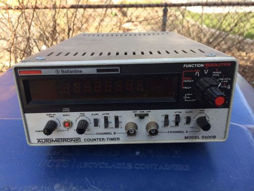 Ballantine AutoMetronic Frequency Counter Timer Model 5500B Test Equipment