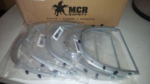 5 new mcr safety aluminum faceshield brackets - crew 102 for hard hat for sale