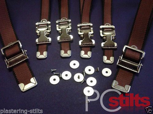 Drywall Stilt Replacement Strap Kit, Strap Adaptor Kit Leg Strap Kit