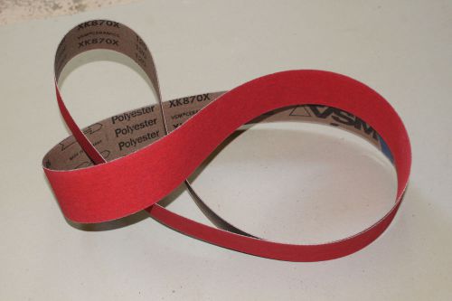 2&#034; x 72&#034; ceramic vsm  vsm xk870 sanding belts p40 grit - 10 belts per pack for sale
