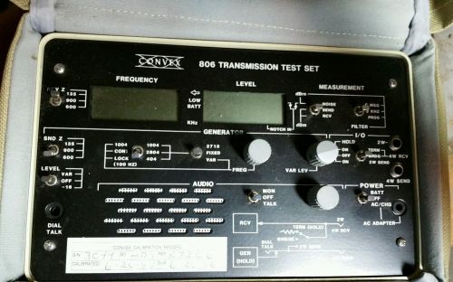 Convex 806 Transmission Test Set 14Vdc