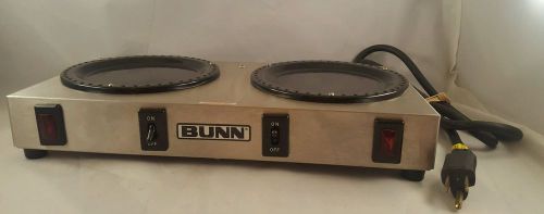 Commercial Bunn Double Burner Coffee Pot Warmer Model WX2 - TESTED - CLEAN