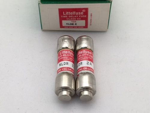 Kldr2 – littelfuse, 2 amp 600vac, slow blow (class cc) fuse, (size: 5ag) for sale