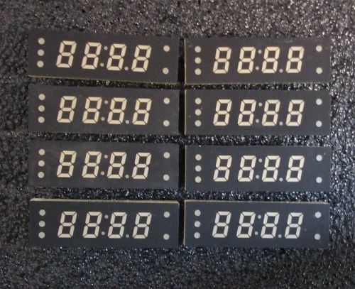 Quantity 8 pc - LC204DM-4 Four Digit LED Clock Readouts