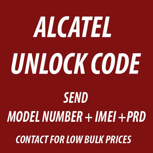 Unlock Code Alcatel 5020N 7024W 6012A 4037T 7040T 7040N or ANY ALCATEL WORLDWIDE