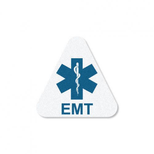 3M Reflective Fire/Rescue/EMS Triangle Decal - EMT Emergency Medical Tecnician