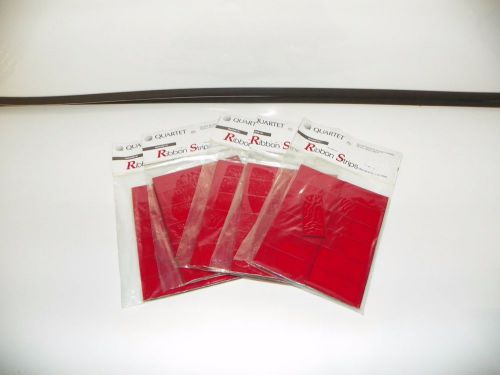 Quartet Magnetic Ribbon Strips, 2w x 7/8h, RED, 25 per