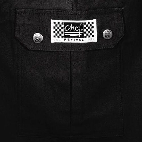 Chef Revival Ladies Black Cargo Pants QC Lite Poly-Cotton