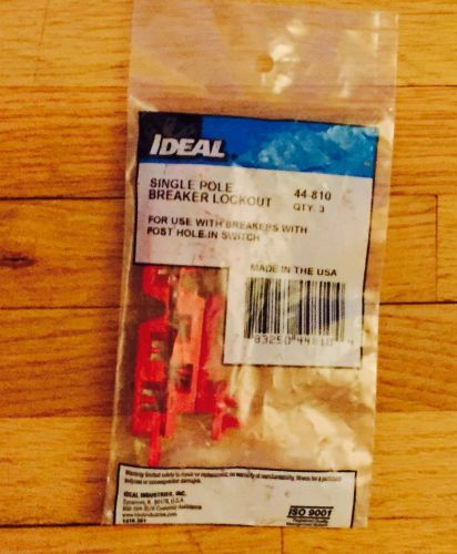 IDEAL 44-810 SINGLE POLE BREAKER LOCKOUT QTY.3