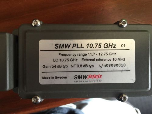 SMW PLL 10.75 GHz, External 10 MHz reference Ku band LNB 11.7 - 12.75 GHz