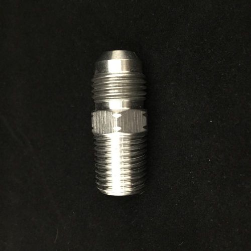 New! -6 male jic x 1/4&#034; male npt straight adapter, 316 stainless steel for sale