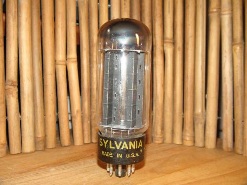 Vintage Tall Sylvania 5U4 GB Stereo Tube  Results =  1825/1775 #47737