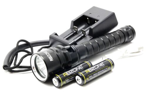 4000lm underwater diving torch 3x cree xml t6 l2 led flashlight w/18650 battery for sale