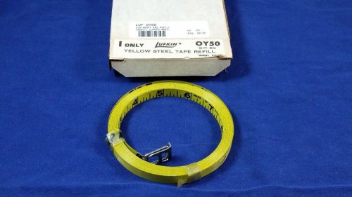 Lufkin 3/8&#034; x 50&#039; Yellow Steel Tape Refill OY50 8th inch - Expedited Shipping